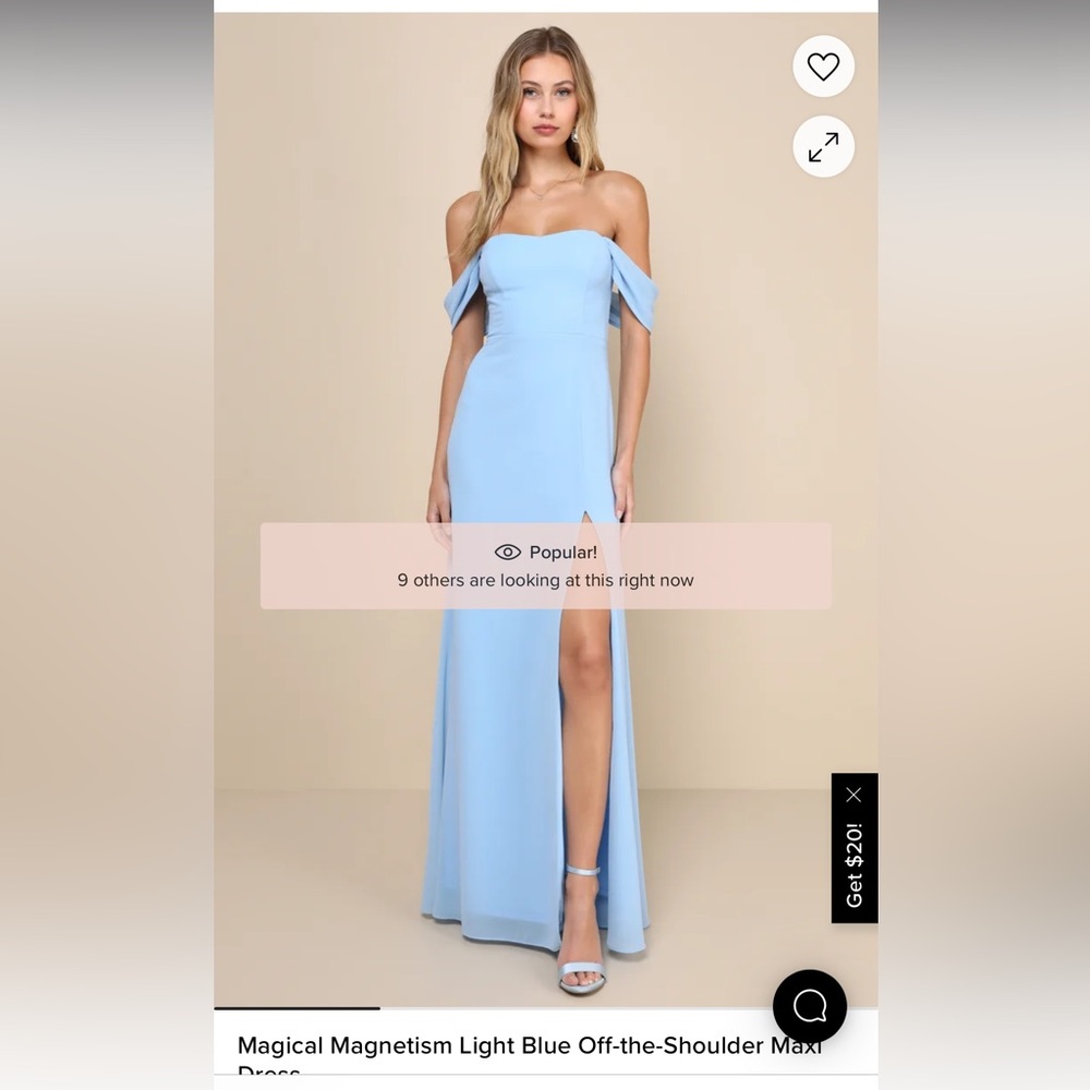 Lulu’s magical magnetism light blue dress